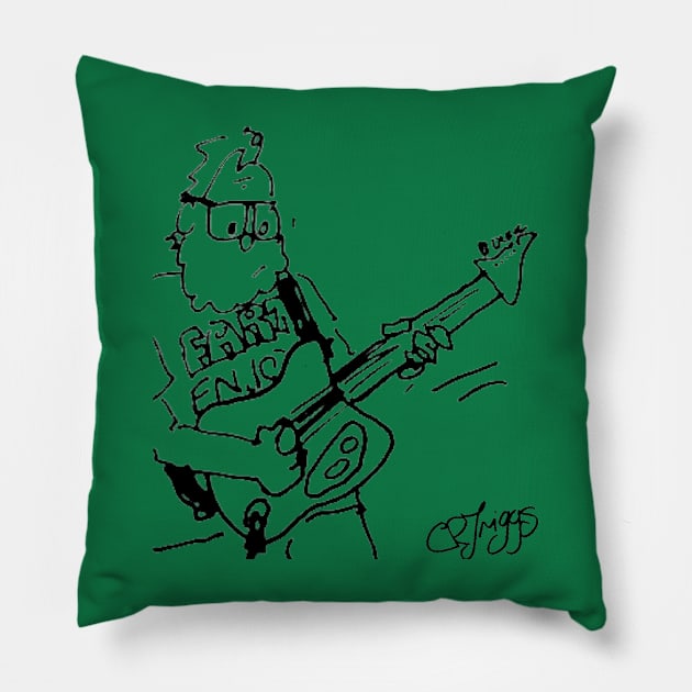 Cartoon Kelly Pillow by The Kintners Music