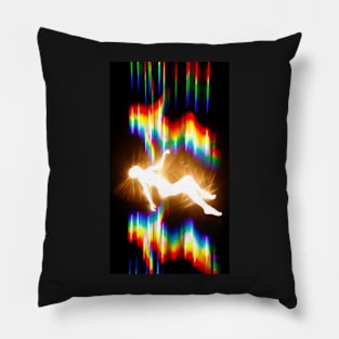 psychedelic aesthetic, spiritual art, ethereal Pillow