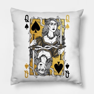 Jude, queen of spades Pillow