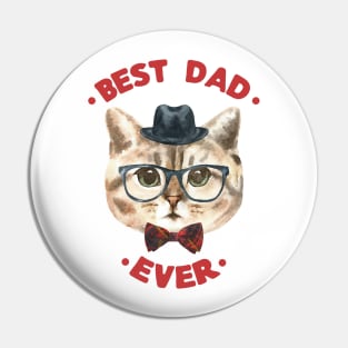 Best Dad Ever | Cad Daddy | Fur Parents | Cat Dad Gifts | Fathers Day Gifts | Cat Lover Gifts Pin