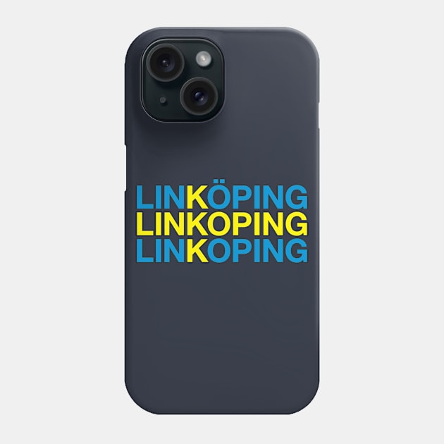 LINKOPING Swedish Flag Phone Case by eyesblau