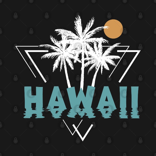 Hawaii Palm Trees and Sunset by RKP'sTees