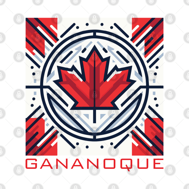 Gananoque Ontario Canada Flag by Heartsake