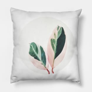 Pink Leaves I Pillow
