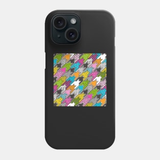 Houndstooth  Geometric Popart Doodle Phone Case