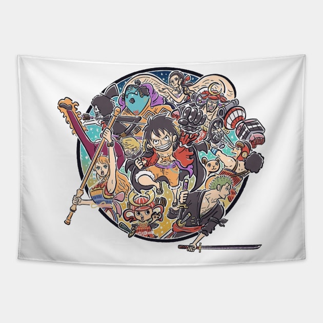 one piece Tapestry by i want money