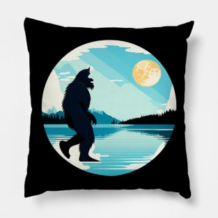 Bigfoot Moon Pillow