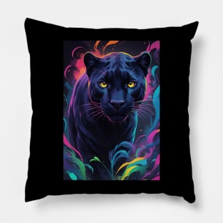 Curious Black Tiger Cat Pillow