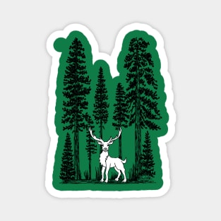 White Stag in High Sequoias Magnet