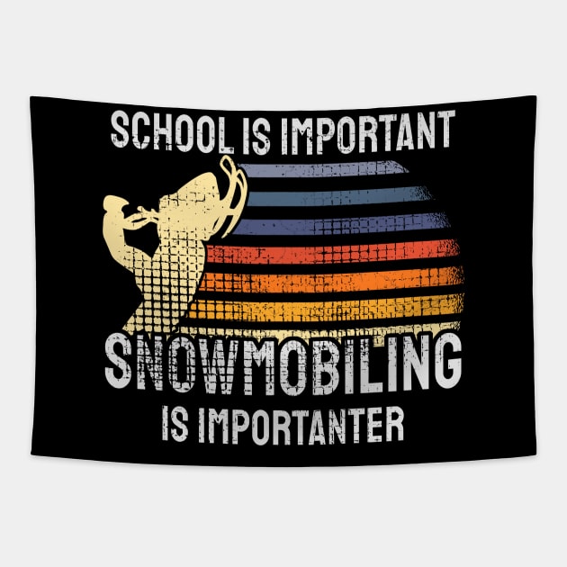 Snowmobiling Snowmobile Tapestry by Shiva121