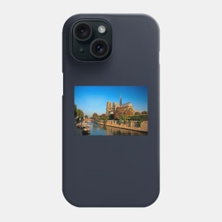 Notre-Dame and river Seine Phone Case