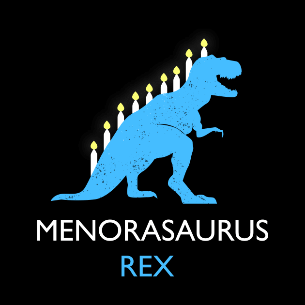 Menorasaurus Rex Funny Hanukkah Joke by JustPick