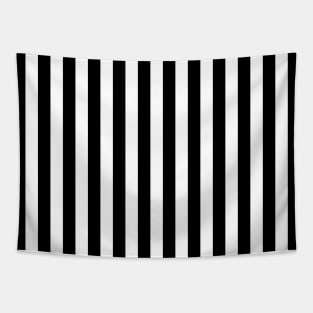 Large Black and White Cabana Stripe Tapestry