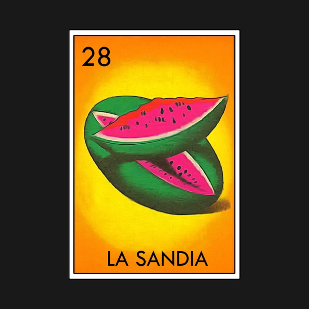 Loteria La Sandia Mexican Icon by Cabezon