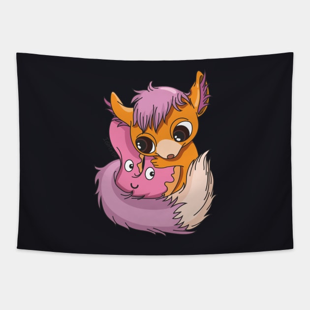 Cute Fox Tapestry by idiotstile