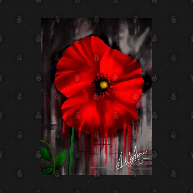 Red Poppy by Artbythree