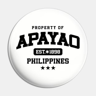 Apayao - Property of the Philippines Shirt Pin