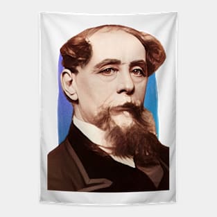 English Writer Charles Dickens illustration Tapestry