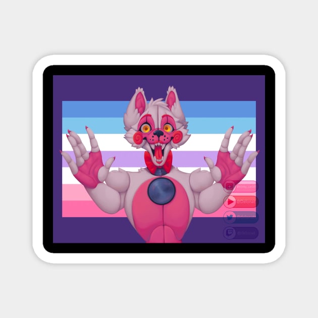 Funtime Foxy Pride Magnet by SlinkyCat