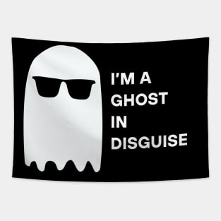 Halloween Minimal Ghost Costume Tapestry