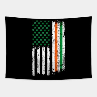 Irish American Shamrock Flag -Us Paddy - St Patricks Day Tapestry