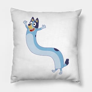 Funny Bluey In Action Pillow