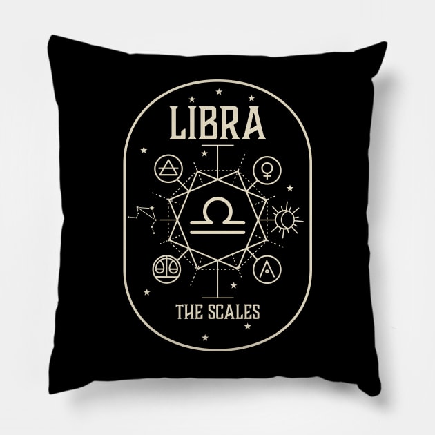 Libra Pillow by Nazonian