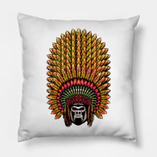 gorilla indian Pillow