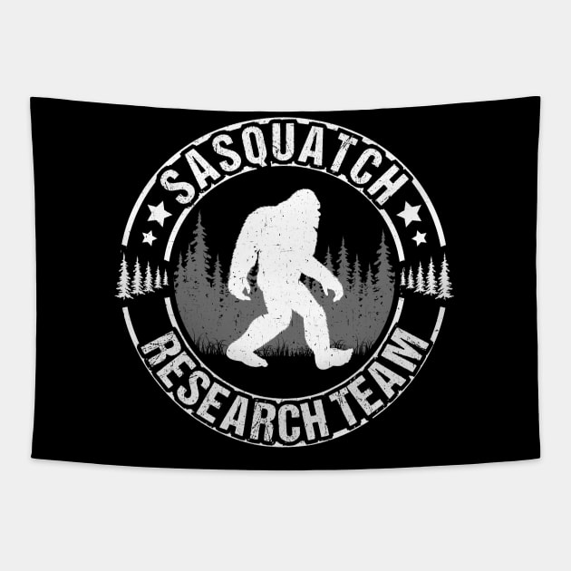 Sasquatch Research Team Tapestry by Tesszero