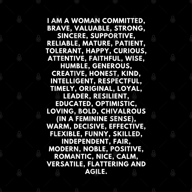 I am a woman: 50 positive affirmations by CachoGlorious