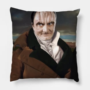 Gothic Murder Lizard Spy in Ingres's 1800s Portrait Pillow