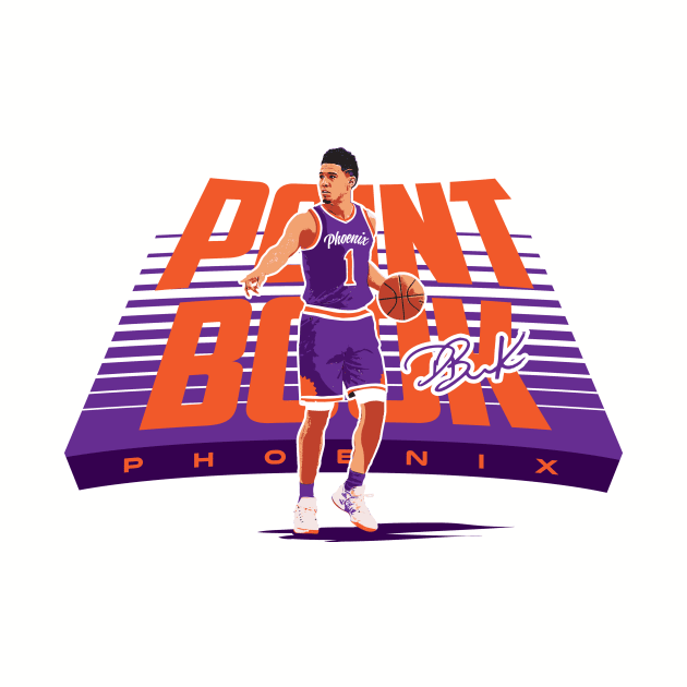 Devin Booker "Point Book" Tee T-shirt by goderslim