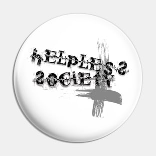 helpless society cross Pin