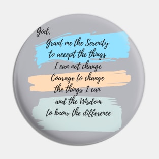 Serenity Prayer Pin