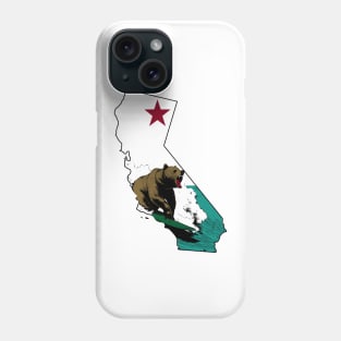 Surfing California Bear Phone Case