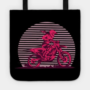 Sunset Rider: Lady Blazes Trails in Style (Off-road motorcycle) Tote