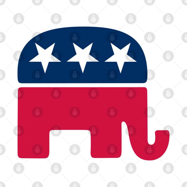 Republican Elephant Logo by albinochicken