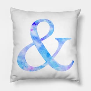 Watercolor Ampersand & Pillow