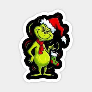 Feeling Grinchy - Funny Christmas Magnet