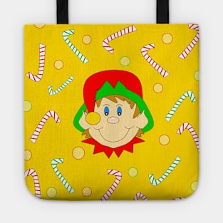 ELF Christmas Gift Candy Canes Tote