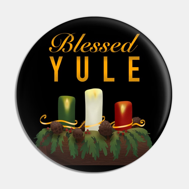 Blessed yule Pin by SosiCreatesArt