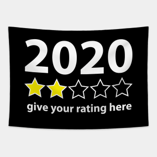 2020 Give Your Rating Social Distancing Funny Quote Tapestry