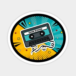 Cassete Tape Gwen Stefani Magnet