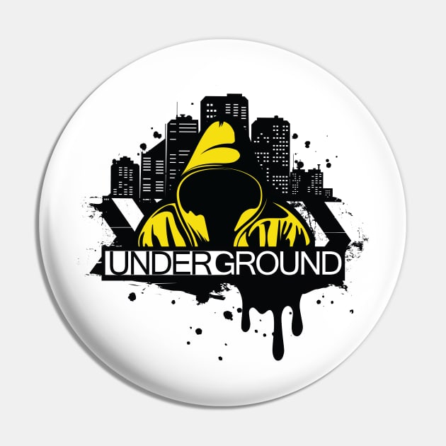 Underground Pin by Teefold