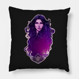 Yen - Sorceress - Fantasy Witcher Pillow