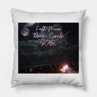 Full Moon Drum Circle SOBE Pillow
