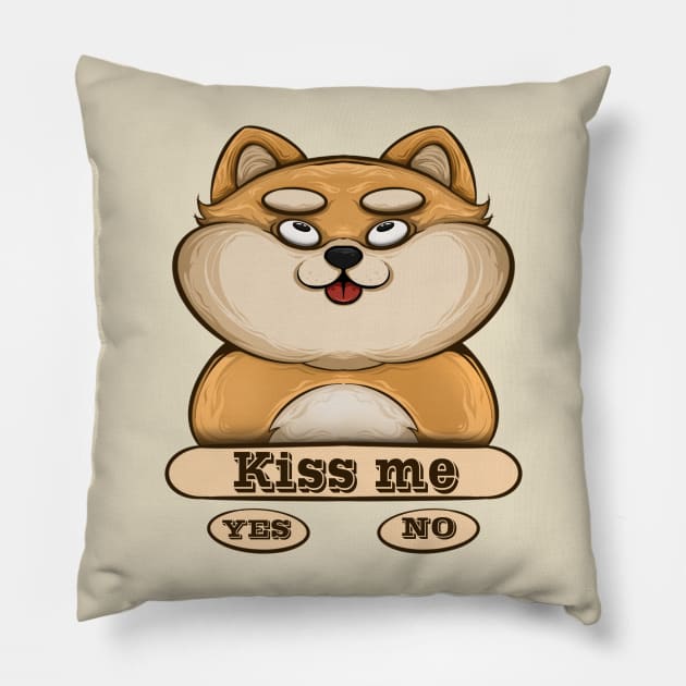 Kiss me! Pillow by lomiklol20