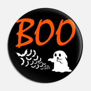Bats are Scared of Ghosts Too Boo Ghost Halloween Gifts Pin