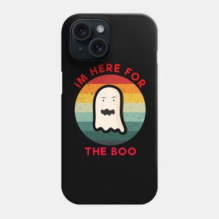 im here for the boo vintage Red Phone Case