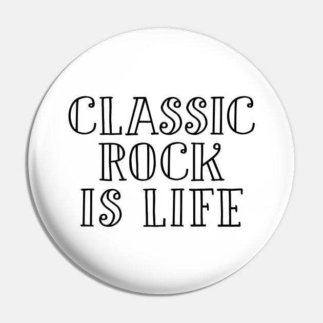 Classic rock girl music fan gift Pin by NeedsFulfilled